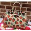 Gucci Zumi Strawberry Print Leather Small Top Handle Bag 569712 2019