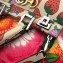 Gucci Zumi Strawberry Print Leather Small Top Handle Bag 569712 2019
