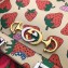 Gucci Zumi Strawberry Print Leather Small Top Handle Bag 569712 2019