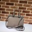 Gucci Zumi Grainy Leather Small Top Handle Bag 569712 Gray 2019