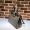 Gucci Zumi Grainy Leather Small Top Handle Bag 569712 Gray 2019