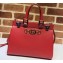 Gucci Zumi Grainy Leather Small Top Handle Bag 569712 Red 2019