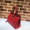 Gucci Zumi Grainy Leather Small Top Handle Bag 569712 Red 2019