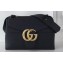 Gucci GG Marmont Leather Shoulder Bag 401173 Black
