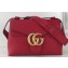Gucci GG Marmont Leather Shoulder Bag 401173 Red