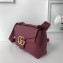 Gucci GG Marmont Leather Shoulder Bag 401173 Antiqued Red