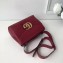 Gucci GG Marmont Leather Shoulder Bag 401173 Dark Red