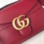Gucci GG Marmont Leather Shoulder Bag 401173 Dark Red