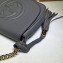 Gucci Soho Leather Chain Shoulder Bag 323190 Gray