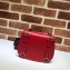 Gucci Leather Saddle Shoulder Bag 495663 Red