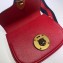 Gucci Leather Saddle Shoulder Bag 495663 Red