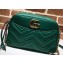 Gucci GG Marmont Medium Matelassé Shoulder Bag 443499 Green