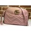Gucci GG Marmont Medium Matelassé Shoulder Bag 443499 Pink