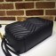Gucci GG Marmont Medium Matelassé Shoulder Bag 443499 Black