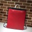 Gucci GucciGhost Drawstring Backpack Bag 474210 Red