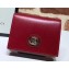 Gucci Leather Card Case Wallet 598532 Red