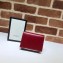Gucci Leather Card Case Wallet 598532 Red