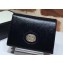 Gucci Leather Card Case Wallet 598532 Black