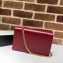 Gucci Leather Chain Card Case Wallet 598549 Red