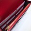 Gucci Leather Chain Card Case Wallet 598549 Red