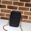 Gucci GG Marmont Matelassé Mini Chain Strap Bag 598597 Black