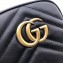 Gucci GG Marmont Matelassé Mini Chain Strap Bag 598597 Black