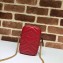 Gucci GG Marmont Matelassé Mini Chain Strap Bag 598597 Red