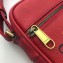 Gucci Vintage Logo Print Leather Shoulder Bag 574803 Red