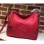 Gucci Soho Leather Large Hobo Bag 408825 Red