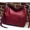 Gucci Soho Leather Large Hobo Bag 408825 Dark Red