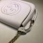 Gucci Soho Leather Chain Shoulder Bag 323190 White