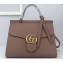 Gucci GG Marmont Small Top Handle Bag 421890 Nude
