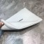 Balenciaga Everyday Logo Pouch Clutch Large Bag White