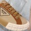Prada Gabardine Fabric Low-top Sneakers Khaki/Beige 2020