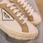 Prada Gabardine Fabric Low-top Sneakers White/Beige 2020