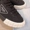 Prada Gabardine Fabric Low-top Sneakers Black 2020