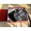 Valentino Large VSLING Grainy Calfskin Shoulder Bag 0074 Black 2019