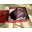 Valentino Small VSLING Grainy Calfskin Shoulder Bag 0074 Burgundy 2019