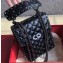 Valentino Rockstud Spike Vertical Phone Bag 0124 Crinkled Black 2019