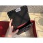 Valentino Rockstud Spike Vertical Phone Bag 0124 Crinkled Black 2019