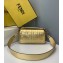 Fendi All-Over FF Motif Leather Medium Baguette Bag Gold 2019