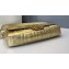 Fendi All-Over FF Motif Leather Large Baguette Bag Gold 2019