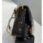 Fendi All-Over FF Motif Leather Mini Baguette Bag Vinyl Glossy Black 2019