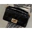 Fendi All-Over FF Motif Leather Large Baguette Bag Vinyl Glossy Black 2019