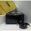 Fendi All-Over FF Motif Leather Large Baguette Bag Vinyl Glossy Black 2019
