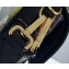 Fendi All-Over FF Motif Leather Large Baguette Bag Vinyl Glossy Black 2019