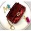 Fendi Nano Baguette Bag Charm Embroidered Sequins Red 2019