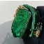Fendi Nano Baguette Bag Charm Embroidered Sequins Green 2019