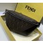 Fendi Brown Fabric FF Motif Belt Bag Black/Brown 2019