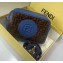 Fendi Stamp Brown Fabric FF Motif Camera Case Bag Blue